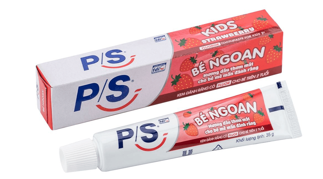 Kem đánh răng P/S Bé Ngoan hương dâu